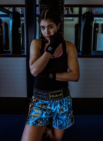 Kickboks broek glamour