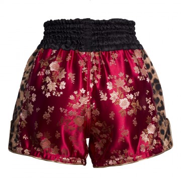 Rode kickboks broek dames