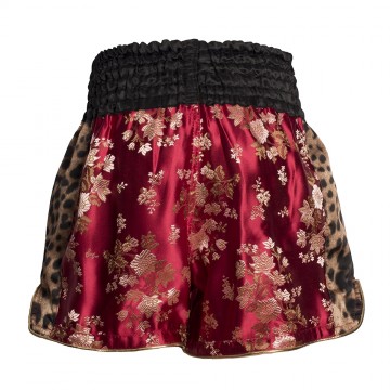 Gebloemd kickboks broekje meisjes