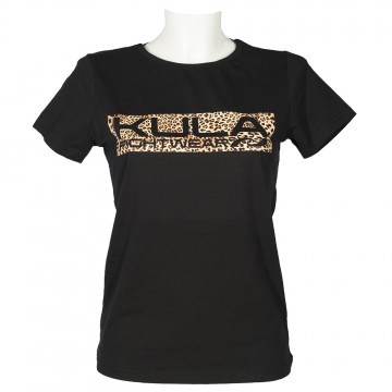 Zwart Kula Fightwear t-shirt met animalprint